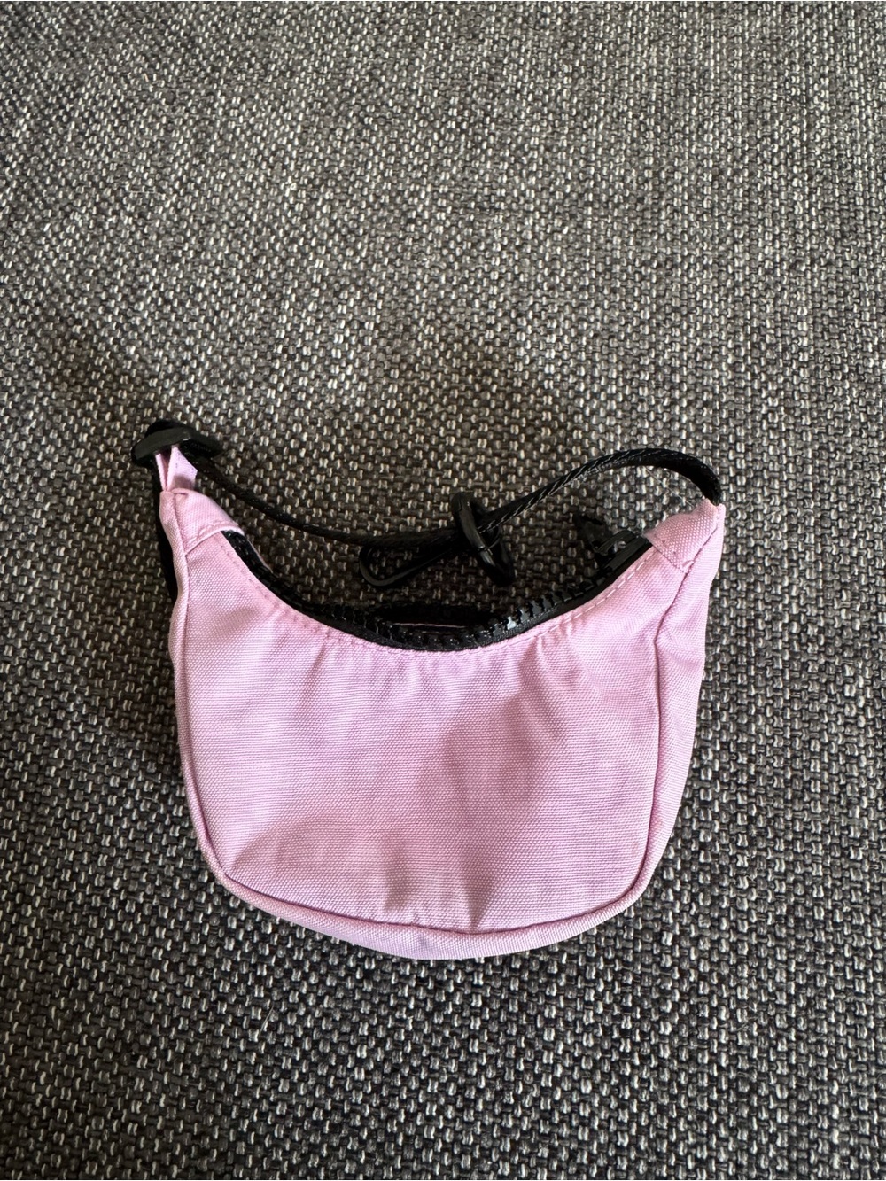 BAGGU Light Pink Mini Keychain Bag with